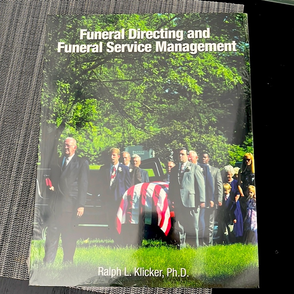 Funeral directing and funeral service management brand new book with plastic on